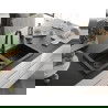 Mexen Mario chiuvetă de granit cu 2 camere cu baterie de bucătărie Elia, negru/auriu metalic - 6504-75-670101-70-B