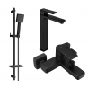 Mexen Mino DQ45 set de baie, negru - 72413DQ45-70