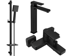 Mexen Mino Set cadă DQ45, negru - 72413DQ45-70