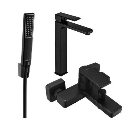 Mexen Mino Set cadă R72, negru - 72413R72-70
