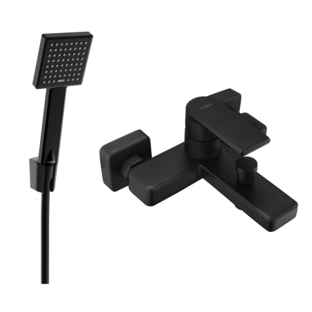 Mexen Mino R45 baterie de cadă cu set de duș, negru - 7243R45-70