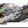 Mexen Enzo chiuvetă de granit cu un compartiment, cu picurător și baterie de bucătărie Elia, Neagră - 6506-77-670101-00