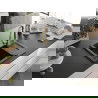 Mexen Enzo chiuvetă de granit cu un compartiment, cu picurător și baterie de bucătărie Elia, Neagră - 6506-77-670101-50-B