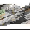 Mexen Pablo chiuvetă de granit cu un compartiment, cu picurător și baterie de bucătărie Elia, Albă - 6510-20-670101-50