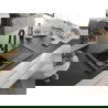 Chiuvetă granit Mexen Pablo 1 compartiment cu scurgător și baterie bucătărie Elia, negru/argintiu metalic - 6510-73-670101-70