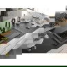 Mexen Pablo chiuvetă granit 1-cameră cu scurgător și baterie bucătărie Elia, negru/metal argintiu - 6510-73-670101-70-B