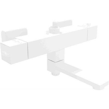 Mexen Cube baterie termostatice pentru cadă și duș, albă - 77910-20