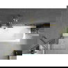 Mexen Vega 180 x 80 cm téglalap alakú kád burkolattal és 1 szárnyas kádparavánnal 60 cm, Átlátszó, arany - 550118080X9506000050
