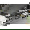 Mexen Vega cadă dreptunghiulară de 150 x 70 cm cu panouri si paravan cu 1 aripă 60 cm, transparent, auriu - 550115070X9506000050