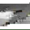 Mexen Vega 160 x 70 cm téglalap alakú kád burkolattal és 1 szárnyas kádparavánnal 70 cm, Átlátszó, arany - 550116070X9507000050