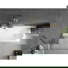Mexen Vega cadă dreptunghiulară de 180 x 80 cm cu panouri si paravan cu 1 aripă 80 cm, transparent, auriu - 550118080X9508000050