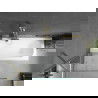 Cadă dreptunghiulară Mexen Vega 170 x 70 cm cu panou și paravan cu 1 canat 90 cm, transparent, auriu - 550117070X9509000050