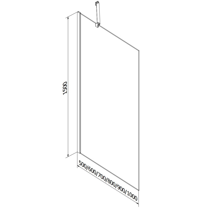 Mexen Vega cadă dreptunghiulară 170 x 70 cm cu carcasă și paravan cu 1 canat 90 cm, transparent, auriu