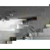 Mexen Vega cadă dreptunghiulară 150 x 70 cm cu mască și paravan cu 1 panou de 100 cm, transparent, auriu - 550115070X9510000050