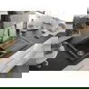 Mexen Bruno chiuvetă de granit cu 1 compartiment și scurgător și baterie de bucătărie Elia, negru cu stropi - 6513-76-670101-00