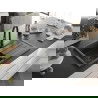 Mexen Bruno chiuvetă de granit cu 1 compartiment cu scurgător și baterie bucătărie Elia, negru cu pete - 6513-76-670101-70