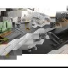 Mexen Bruno chiuvetă de granit cu un compartiment, cu picurător și baterie de bucătărie Elia, Neagră - 6513-77-670101-50-B