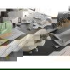 Mexen Cesar chiuvetă de granit cu un compartiment, cu picurător și baterie de bucătărie Elia, Bej - 6514-69-670101-00
