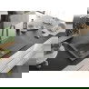 Mexen Cesar chiuvetă de granit cu un compartiment, cu picurător și baterie de bucătărie Elia, gri - 6514-71-670101-71