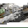 Mexen Cesar chiuvetă granit 1-compartiment cu scurgător și baterie bucătărie Elia, negru/auriu metalic - 6514-75-670101-50-B