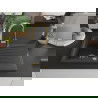 Mexen Cesar chiuvetă de granit cu 1 compartiment, cu scurgător și baterie de bucătărie Elia, negru punctat - 6514-76-670101-50