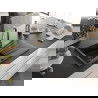 Mexen Cesar chiuvetă de granit cu un compartiment, cu picurător și baterie de bucătărie Elia, Neagră - 6514-77-670101-50-B