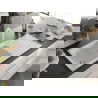 Mexen Andres Chiuvetă de granit de 1,5 compartiment cu picurător și baterie de bucătărie Elia, Albă - 6515-20-670101-20