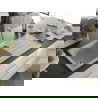 Mexen Andres Chiuvetă de granit de 1,5 compartiment cu picurător și baterie de bucătărie Elia, Bej - 6515-69-670101-50