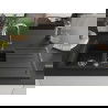 Mexen Andres chiuvetă din granit cu 1,5 compartimente cu picurător și baterie de bucătărie Elia, negru/metal argintiu - 6515-73?