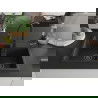 Mexen Tomas chiuvetă granit 2-camere cu baterie bucătărie Elia, negru/argintiu metalic - 6516-73-670101-70-B