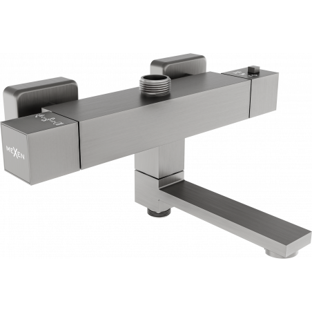 Mexen Cube baterie termostatică pentru cadă și duș, grafit - 77910-66