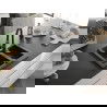 Mexen Carlos chiuvetă de granit cu 1,5 compartiment și baterie de bucătărie Elia, Neagră/Argintiu metalic - 6518-73-670101-70-B