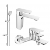 Mexen Alexa DS62 set de baie, crom - 71203DS62-00