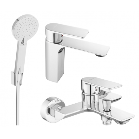 Mexen Alexa R40 set de baie, crom - 71203R40-00