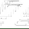 Mexen Alexa R40 set cadă, Crom - 71203R40-00
