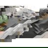 Mexen Matias Chiuvetă de granit de 1,5 compartiment cu picurător și baterie de bucătărie Flora, gri - 6502-71-670401-57-G