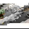Mexen Kevin chiuvetă de granit cu un compartiment, cu picurător și baterie de bucătărie Duero, Neagră - 6517-77-671600-70