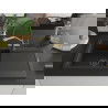 Chiuvetă granit Mexen Leo cu 1 compartiment, picurător și baterie Duo, negru/auriu metalic - 6501-75-671701-57-B