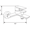 Mexen Alexa DQ62 set cadă, Crom - 71213DS62-00