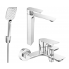 Mexen Alexa Set de baie R62, crom - 71213R62-00