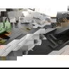 Mexen Matias Chiuvetă de granit de 1,5 compartiment cu picurător și baterie de bucătărie Duo, Neagră - 6502-77-671701-57-B