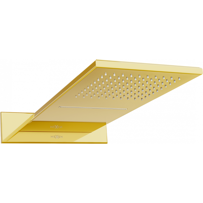 Mexen Waterfall pară de duș slim 50 x 22 cm, aurie - 79190-50