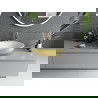 Mexen Viki chiuvetă pe blat 48 x 35 cm, albă/aurie model tip solzi - 21054808