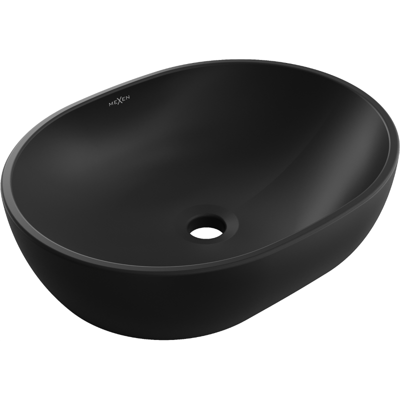 Mexen Viki chiuvetă de blat 48 x 35 cm, negru mat - 21054885