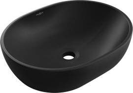Mexen Viki asztali mosdókagyló 48 x 35 cm, fekete matt - 21054885