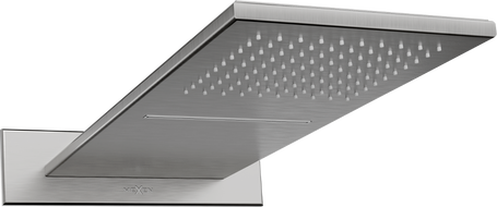 Mexen Waterfall slim zuhanyrózsa 50 x 22 cm, gun gray kefélt - 79190-66