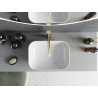 Mexen Rita lavoar de blat 45 x 32 cm, alb/auriu model solzi - 21084554