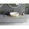 Mexen Viki lavoar pe blat 48 x 35 cm, alb/auriu model linii - 21054817
