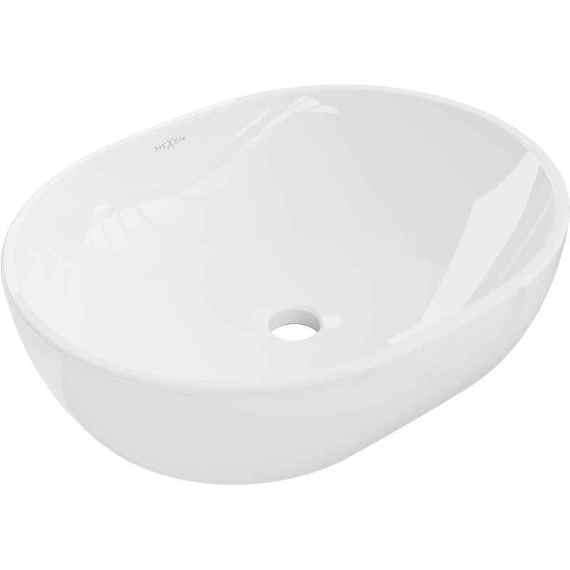 Mexen Viki 48 x 35 cm-es pultra helyezhető mosdókagyló, fehér - 21054800