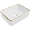 Mexen Catia lavoar pe blat 48 x 37 cm, alb/auriu margine - 21314805
